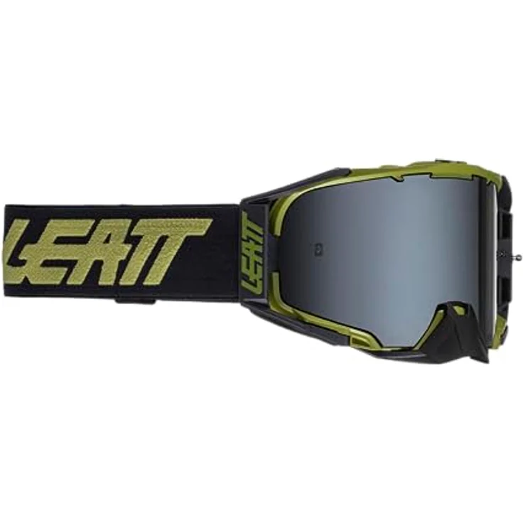 Leatt Velocity 6.5 Wüstenbrille, permanente Anti-Beschlag-Doppelscheibe, Sand/Limette, Platinlinse – Bild 1