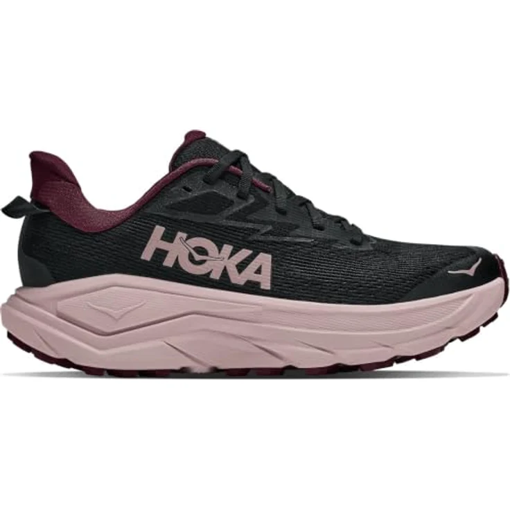 HOKA One One W Challenger 8, Damen Trailschuhe in Schwarz/Pink Opal, Größe 38 2/3 – Bild 1