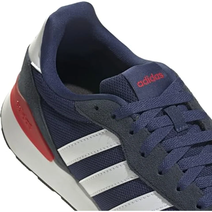 Adidas RUN 60S Laufschuhe im Retro-Stil, Textil und Wildleder, Schnürverschluss, Standard-Passform, Dämpfung für ganztägigen Komfort – Bild 4