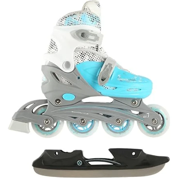 Nils Extreme NH18331, Inline Skates für Erwachsene mit anpassbarer Schuhgröße, Edelstahlklingen und ABEC7 Lagern, Schwarz – Bild 2