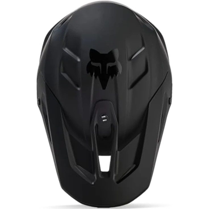 Fox V3 Solid MIPS Motocross Helm, Schwarz Matt, Sicherheitstechnologie mit Glasfaserverbundschale und Trinksystem, Größe S (55/56) – Bild 5