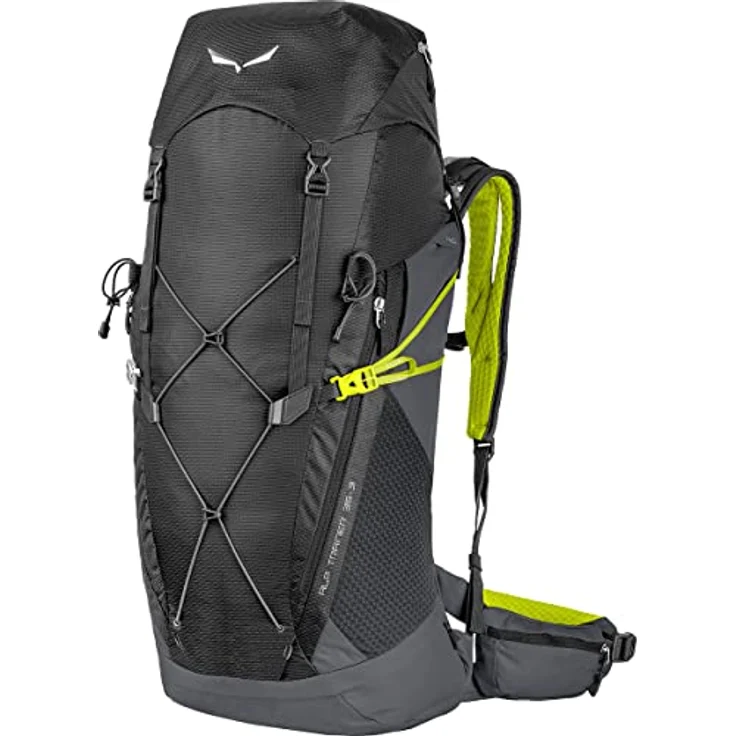 Salewa Alp Trainer 35+3L, Technischer Wanderrucksack mit Twin Compression System und Regenhülle, Schwarz – Bild 1