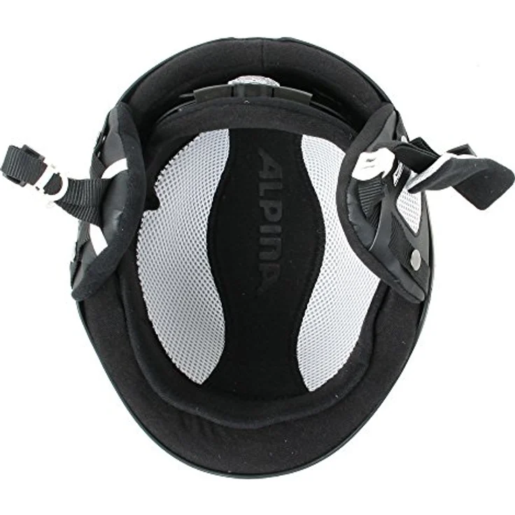 ALPINA SPORTS Biom In-Mold Skihelm, matt schwarz, für Kopfumfänge 54 - 58 cm, S, leicht und robust mit abnehmbaren Ohrenschützern – Bild 2