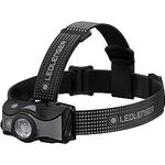 Ledlenser MH7, wiederaufladbare Stirnlampe mit 600 lm Lichtleistung, schwarz/grau