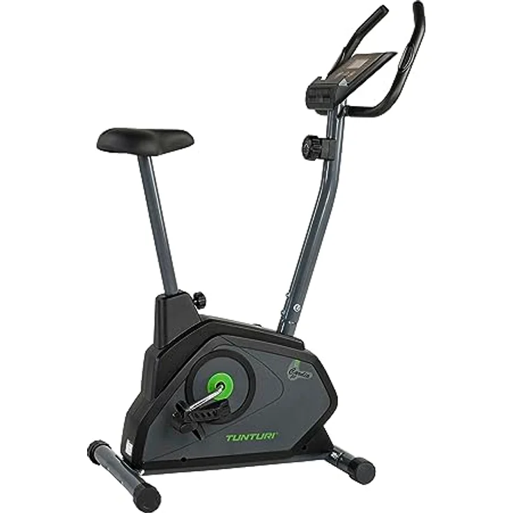 Tunturi Cardio Fit B30 Heimtrainer Fahrrad/Fitnessfahrrad/Hometrainer Fahrrad Trainer mit LCD-Bildschirmanzeige und Tablethalterung - Schwarz – Bild 1