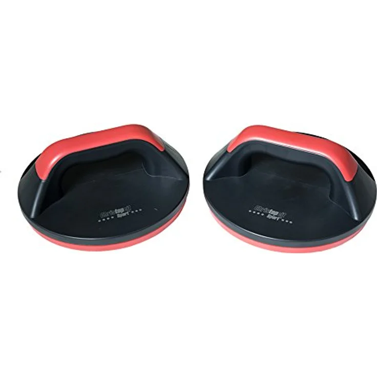 Christopeit Sport Liegestütz-Griffe - 2 Stück mit Drehfunktion für Push Ups, Dips, Calisthenics - gelenkschonend – Bild 2