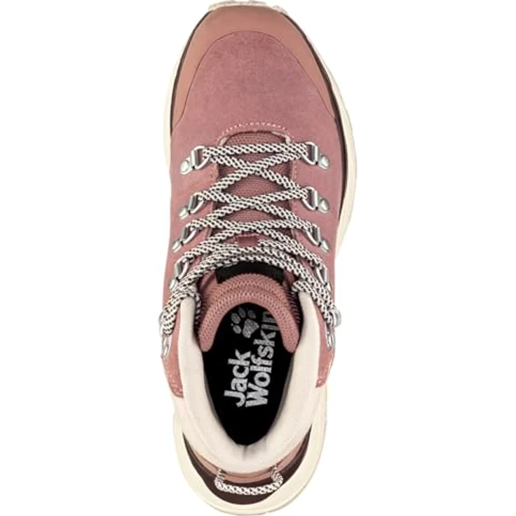 Jack Wolfskin TERRAVENTURE URBAN MID W, Mittelhohe Wanderschuhe aus wasserabweisendem Veloursleder mit VIBRAM-Außensohle, schwarz – Bild 6