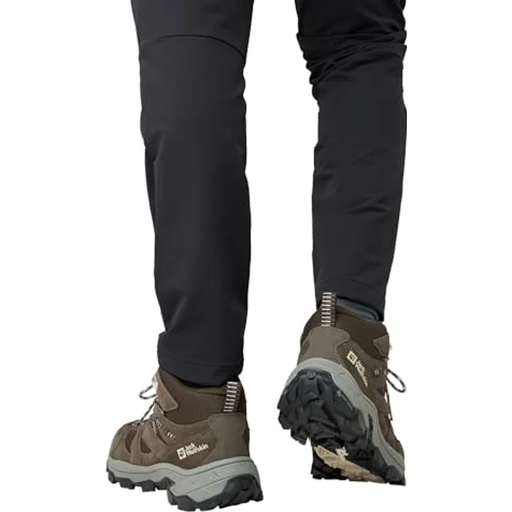 Jack Wolfskin Vojo Tour Texapore Mid, Herren Wanderschuhe mit wasserdichtem Wetterschutz, Schwarz, Größe 48 – Bild 3