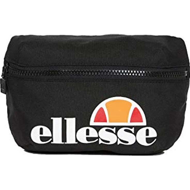 Ellesse Unisex Rosca Tasche, Schwarz, Laufgürtel mit Reißverschluss und verstellbarem Riemen, 1,4 l – Bild 2