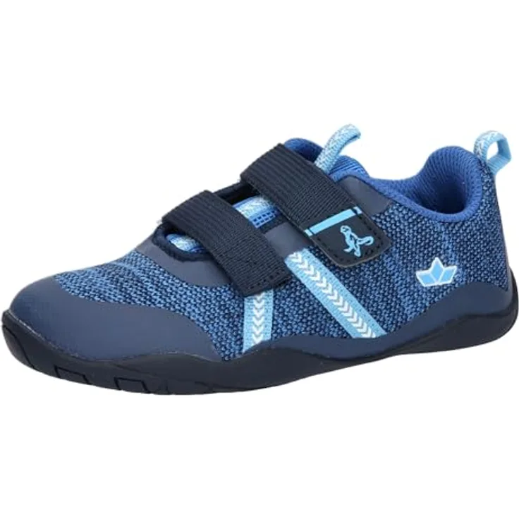 LICO Aride V, Jungen Sneaker mit Klettverschluss, Nylon, auswechselbare Textileinlegesohle, CME-Laufsohle, bis Größe 35