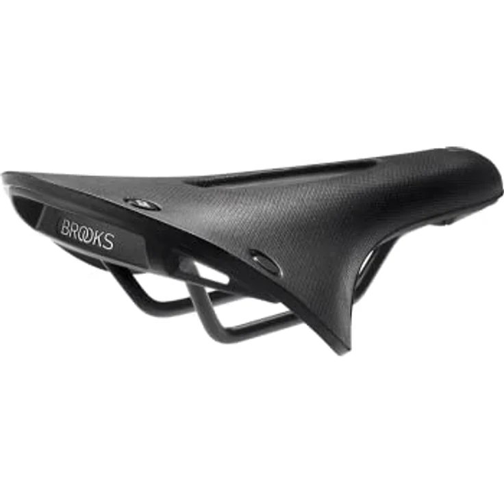 Brooks Cambium C-19 Allwetter-Carved, Fahrradsattel mit Zentralbohrung, schwarz, L 275 x B 184 x H 57 mm – Bild 1