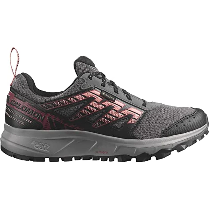 Salomon WANDER GORE-TEX Wanderschuh, wasserdicht mit Trailrunning-Sohle für besseren Grip, grau – Bild 1