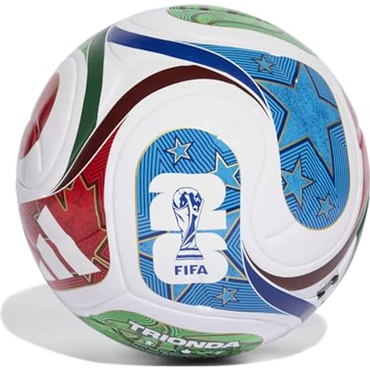 adidas FIFA World Cup 26 Trionda League Ball, Unisex-Fußball in Weiß, Größe 38 EU – Bild 1