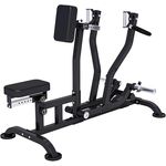 GORILLA SPORTS MAXXUS Rudermaschine - Verstellbar, 140x96x110 cm, für 30/31 und 50/51mm Hantelscheiben, bis 200 kg, rutschfeste Füße, Schwarz - Rückentrainer, Rudergerät für Zuhause, Krafttraining