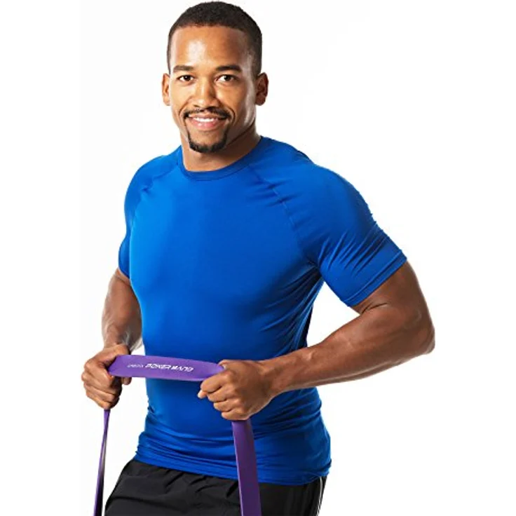 Gymstick Power Band Medium, Pilates-Band mit Online-Trainingsvideos und mittlerem Widerstand – Bild 2