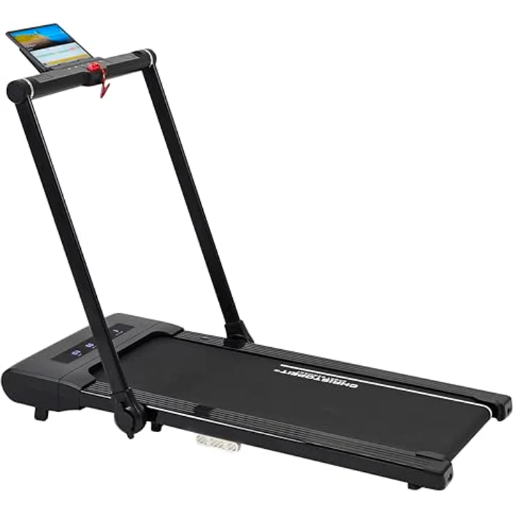 Christopeit Sport® Laufband Walk Run Pro 2 in 1, klappbar bis 12 km/h, 120 kg max. Benutzergewicht, Bluetooth-kompatibel, selbstschmierendes System – Bild 2