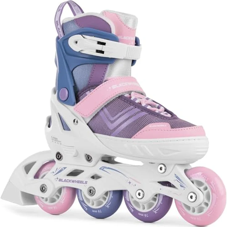 BLACKWHEELS Playful Unicorn, Inlineskates in Lila mit integrierter Bremse und regulierbarem One Step Adjustment System (Größe 36-39) – Bild 2
