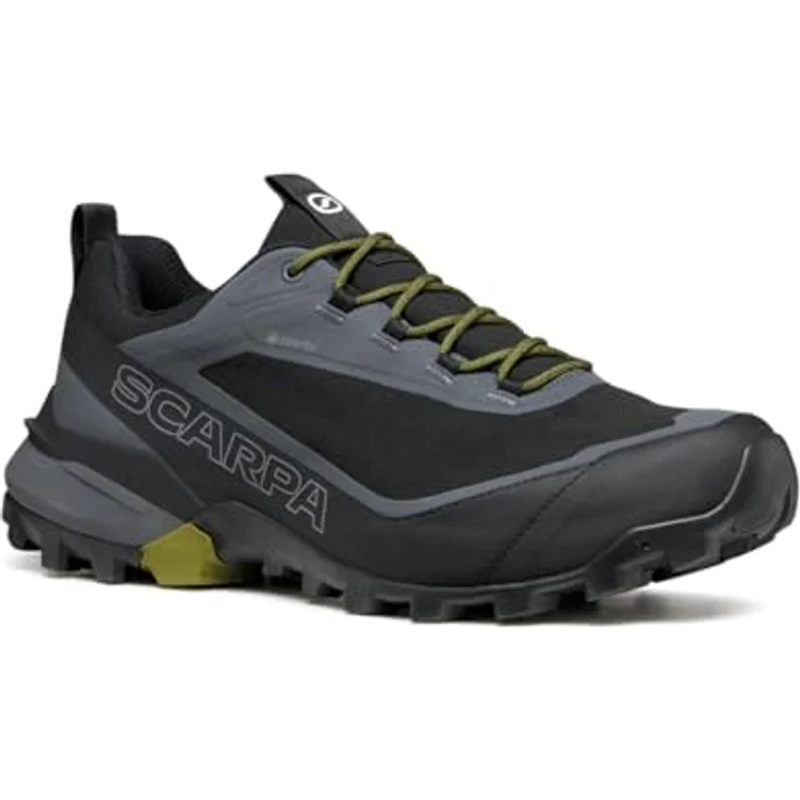 Scarpa Ribelle Cross 2 GTX Herren Laufschuhe, atmungsaktiv und wasserdicht, schwarz/oliv, Größe 43.5 – Bild 2