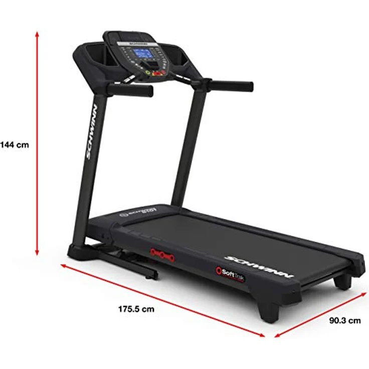 Schwinn Laufband 510T, Elektrische Steigungsverstellung von 0-10%, Soft-Drop-Klappsystem und Soft Dämpfung – Bild 3