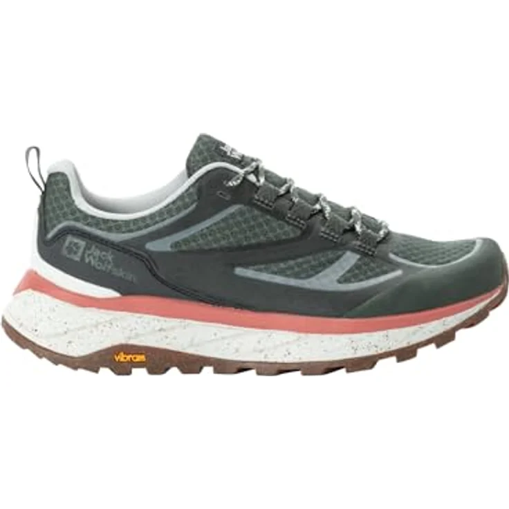 Jack Wolfskin TERRAVENTURE VENT LOW W, Damen-Wanderschuh mit atmungsaktivem Mesh-Obermaterial und VIBRAM-EVA-Mittelsohle – Bild 1