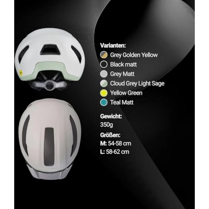 KED REACH DT1, Fahrradhelm mit MIPS Brain Protection und K-FIT 3D Anpassungssystem, grau – Bild 6