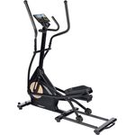 Christopeit Sport® Crosstrainer-Ergometer Fit Wheel Pro (Flüsterleise, gelenkschonend, Kinomap-App kompatibel), Schwarz, Schwungmasse ca. 12 kg, 32 Widerstandsstufen