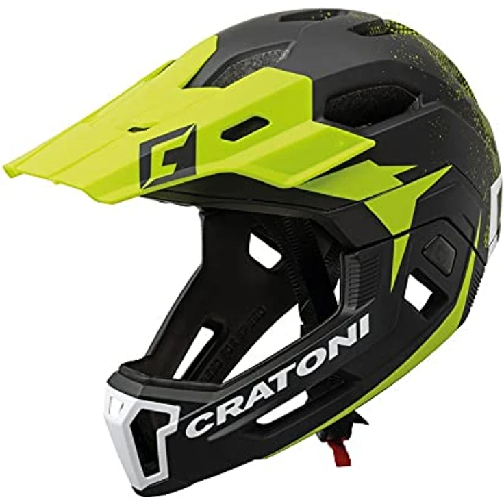 Cratoni Helm C-Maniac 2. 0 MX MTB schwarz/lime matt Gr. L/XL 58-61 cm – Bild 2