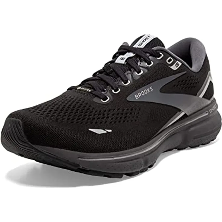 BROOKS Ghost 15 GTX, Damen Laufschuhe in schwarz, wasserdicht mit DNA Loft Dämpfung