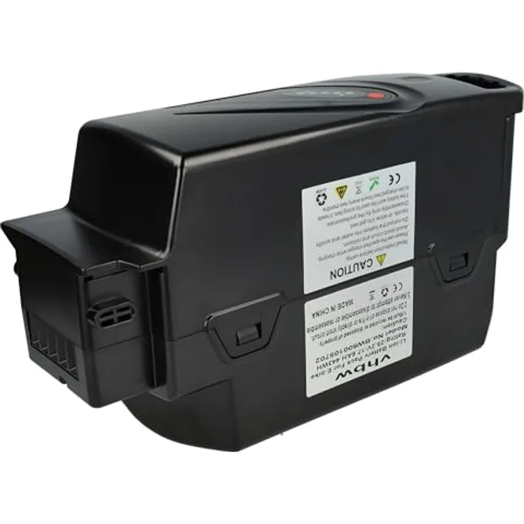vhbw Akku für E-Bike Modelle (Flyer Cargo, C8 HS, C10 HS, C11 HS, C12 HS, C6) - 17,6 Ah, 25,2 V, Lithium-Ion, Schwarz