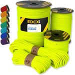 EdcX Paracord 4 mm, 550 Typ III, Sofit Yellow, 30 m, 100% Nylon, UV-beständig, ideal für Outdoor und DIY-Projekte