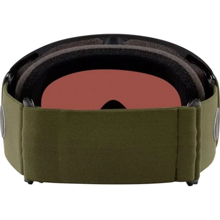 Oakley Flight Deck, Goldene Schneebrille mit dunkler Bürste, rahmenloser O-Rahmen und Ridgelock Objektivwechselsystem – Bild 4