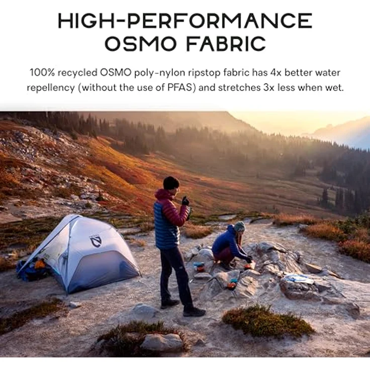 Nemo Equipment Hornet Elite OSMO 1P, Kuppelzelt für 1 Person, 0.81 kg, wetterfest mit Polyester-Überzelt und Polyamid-Innenzelt – Bild 3
