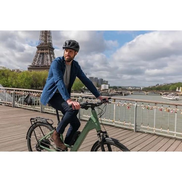 ABUS Aduro 3.0 LED, sportiver City-Fahrradhelm mit Rücklicht, Größe S, grau – Bild 5