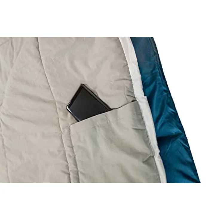Grüezi Bag Cloud Cotton Comfort, Schlafsack 225 cm mit Baumwollfutter, wasserabweisend und vielseitig als Decke nutzbar, für Temperaturen von 8 °C bis 4 °C – Bild 5