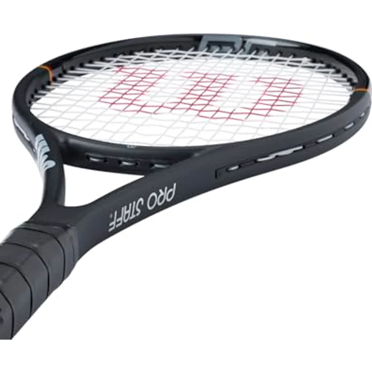 Wilson Pro Staff Team Classic Tennisschläger, Schwarz, Graphit-Zusammensetzung mit verbesserter Präzision und Braid 45 Rahmenkonstruktion, Gr. 2 – Bild 5