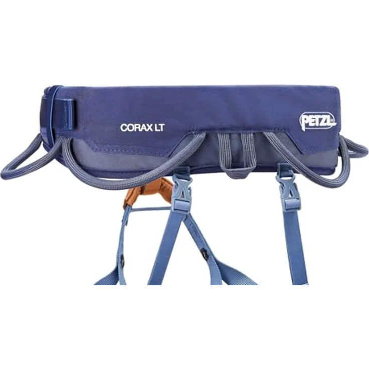 PETZL CORAX LT Unisex Klettergurt, Indigo Blue, M mit FRAME Technology, gepolsterten Beinschlaufen und recyceltem Polyester – Bild 4