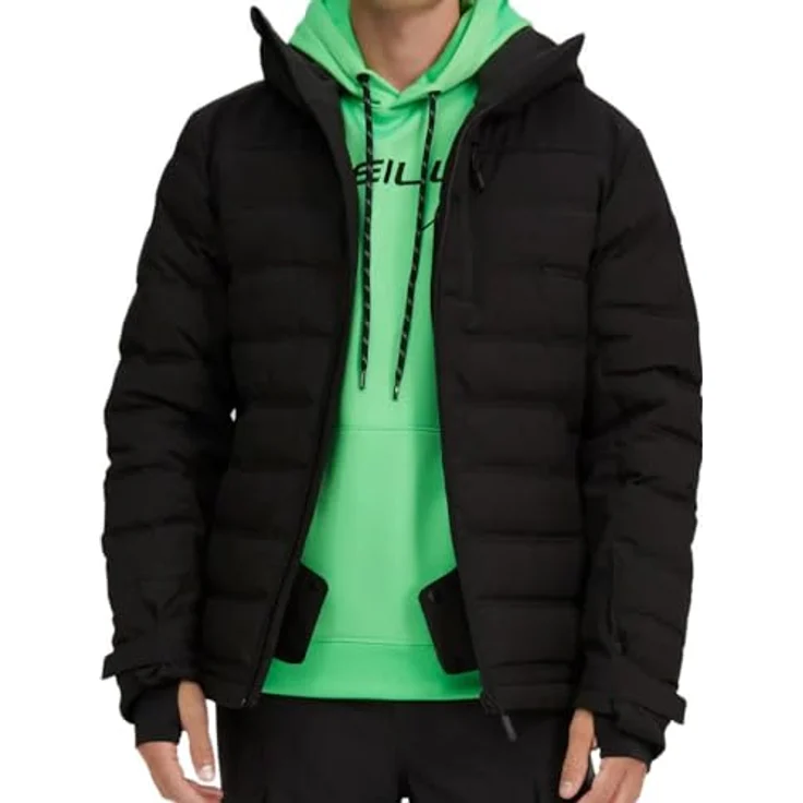 O'Neill Igneous Skijacke (L), funktionale Skijacke für optimale Wärmeisolierung und Atmungsaktivität, schwarz – Bild 1