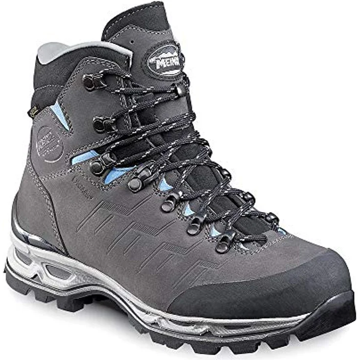 Meindl Litepeak Lady PRO GTX, robuster Wanderschuh mit GORE-TEX, anthrazit/azur, Größe 39.5 – Bild 2