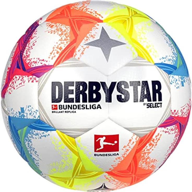 Derbystar Bundesliga Brillant Replica v22, Freizeitball mit PU-Diamantstruktur, Dual Bonded – Bild 1