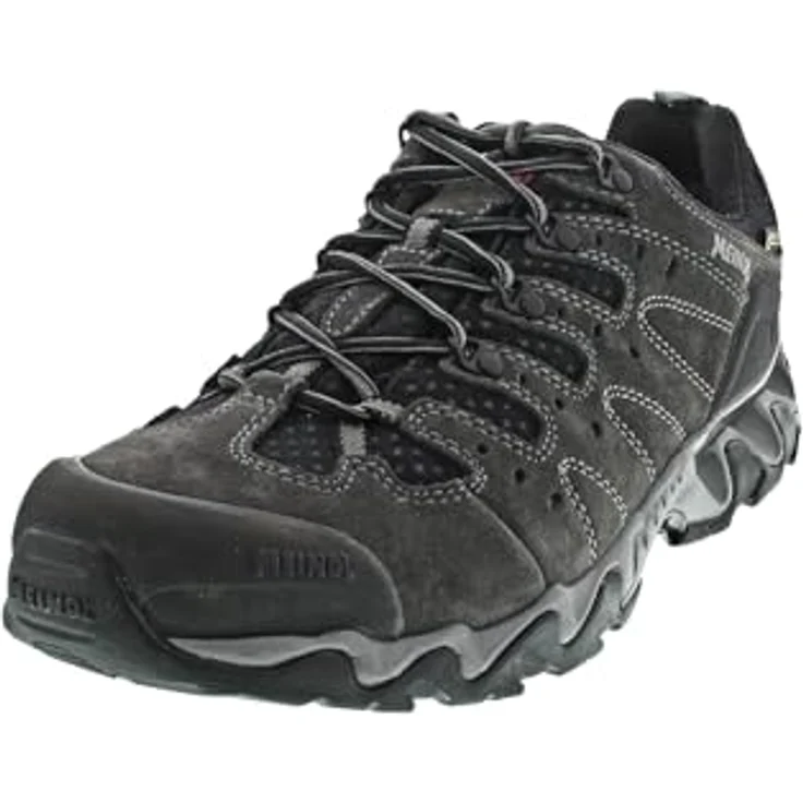 Meindl Herren Wanderschuhe Schnürschuhe, Größe 47, grau, normale Breite, flacher Absatz – Bild 5
