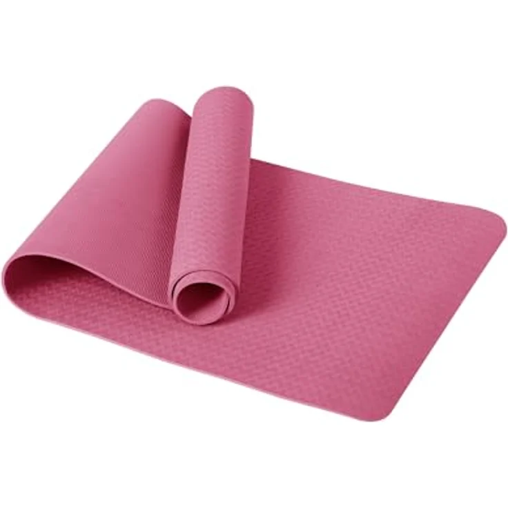 Good Nite Gymnastikmatte, rutschfeste Yogamatte aus TPE mit Tragegurt, 183 x 61 x 0.6 cm, pflaume – Bild 1