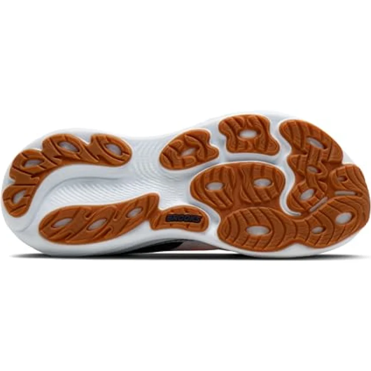 Brooks Adrenaline GTS 25 Herren Laufschuh, Komfortables Design mit DNA LOFT v3-Dämpfung und GuideRails Technologie, White/Spellbound/Orange, Größe 42.5 – Bild 6