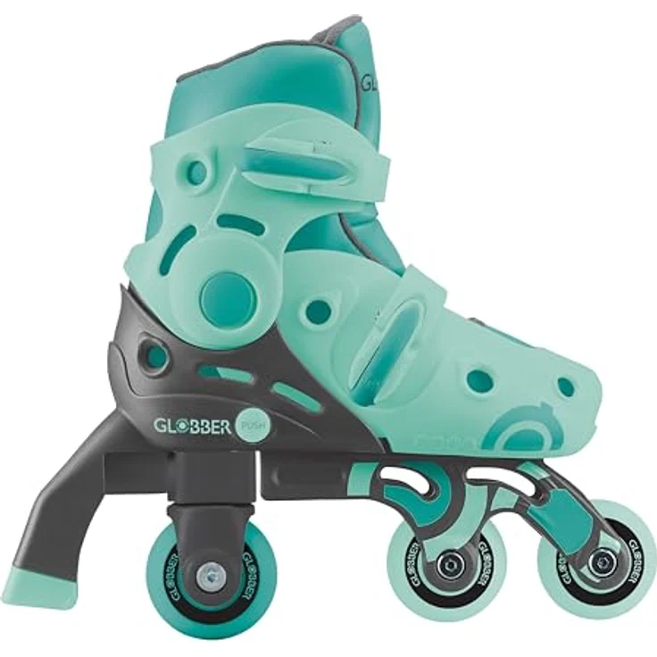 Authentic Sports Globber - 2in 1 Learning Skates - mint - Gr. 26-29, verstellbare Größe, Quad-Skate und Inline-Skate, ABEC 5 Kugellager – Bild 5