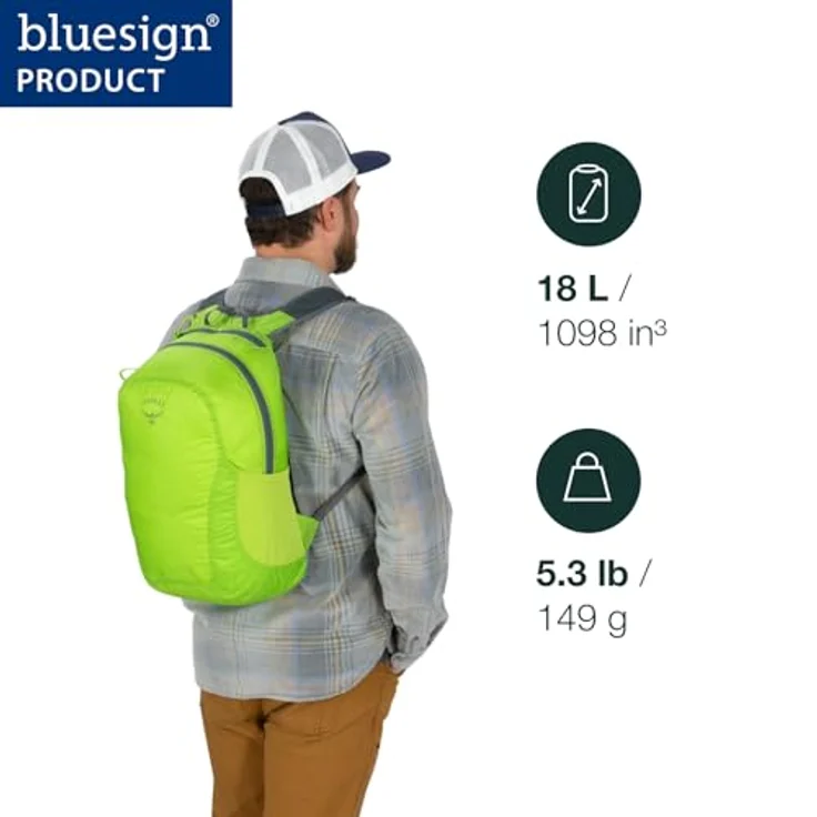 Osprey Ultralight Pack Liner, Wanderrucksack 42 cm, 100% Nylon, mars orange – Bild 3