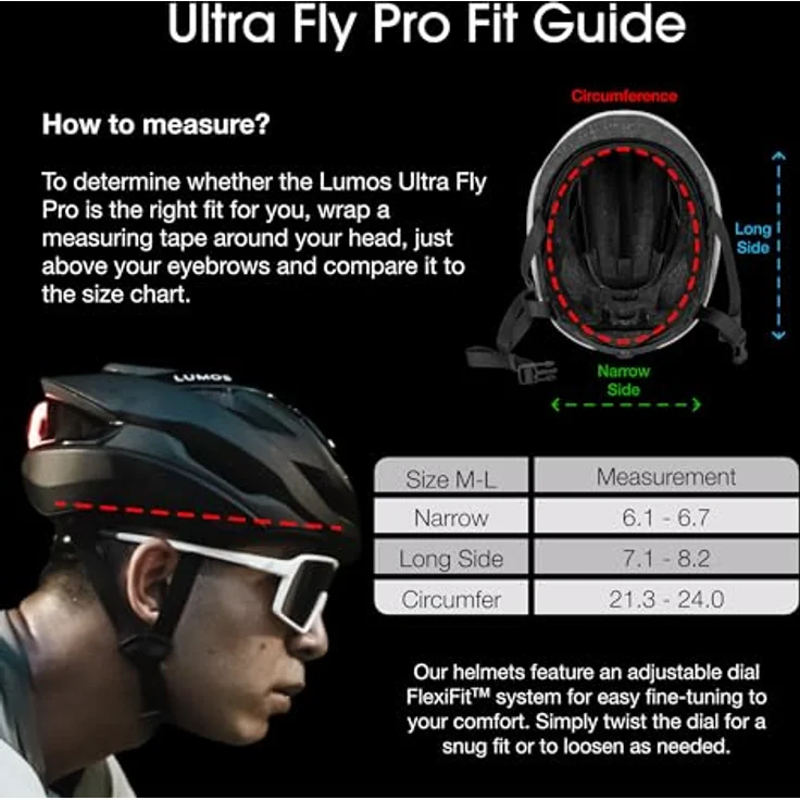 Lumos Ultra Fly Pro, Velohelm (54 - 61 cm) mit MIPS, Firefly LED Licht und 14 Belüftungsöffnungen – Bild 6