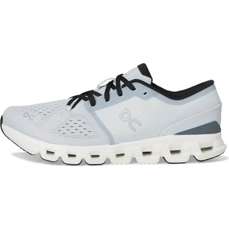 ON Running Cloud X 4, neutrale Laufschuhe aus recyceltem Mesh mit CloudTec®-Zwischensohle und Gummi-Außensohle, grau, EU 41 US 8 – Bild 4