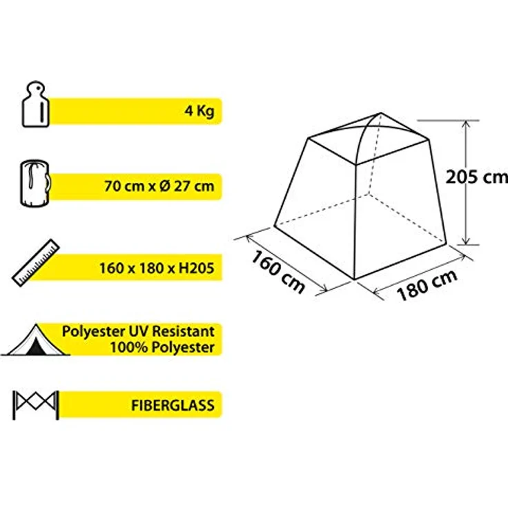 Brunner Kuppelzelt, praktisches Kabinenzelt für 1 Person, 4 kg, mit integrierter Belüftung und Reißverschlusstür – Bild 13