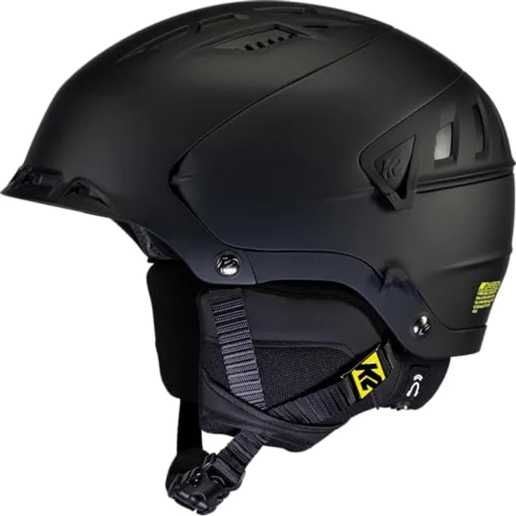 K2 Skis Diversion Black M, Herren Skihelm mit Hybrid-Konstruktion, 360° verstellbarem Liner und Dual Active Belüftungssystem