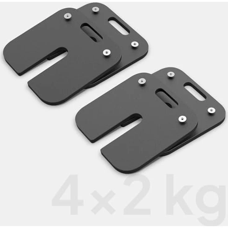 ZIPRO verstellbare Hanteln Square, rutschfestes Kurzhantelset mit 24 kg, 13 Gewichten für Krafttraining, quadratische Form, für Home Gym und Fitnessstudio – Bild 3