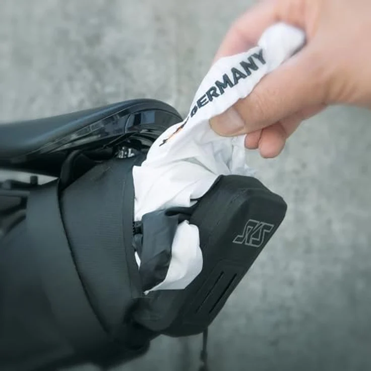 SKS Velotasche (0.75 l), Satteltasche mit Easyzip-Reißverschluss, reflektierenden Elementen und verstärktem Rücken – Bild 5